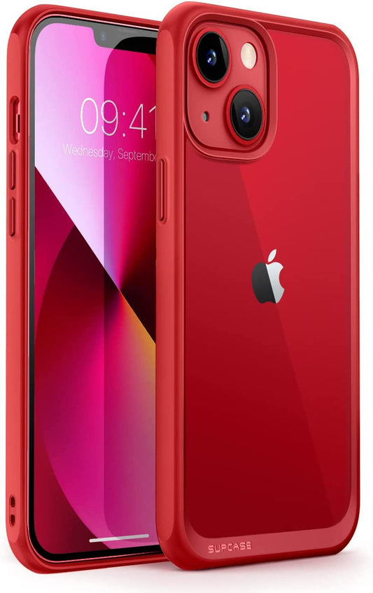 Unicorn Beetle Style Series Case for Iphone 13 (2021 Release) 6.1 Inch, Premium Hybrid Protective Clear Case (Red)